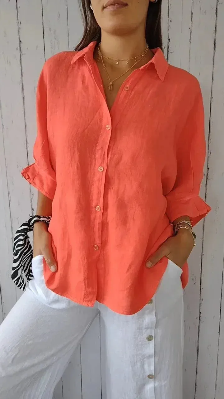 Bonnie  Relaxed Button-Up Shirt