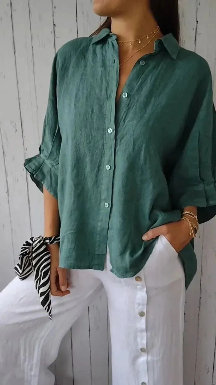 Bonnie  Relaxed Button-Up Shirt