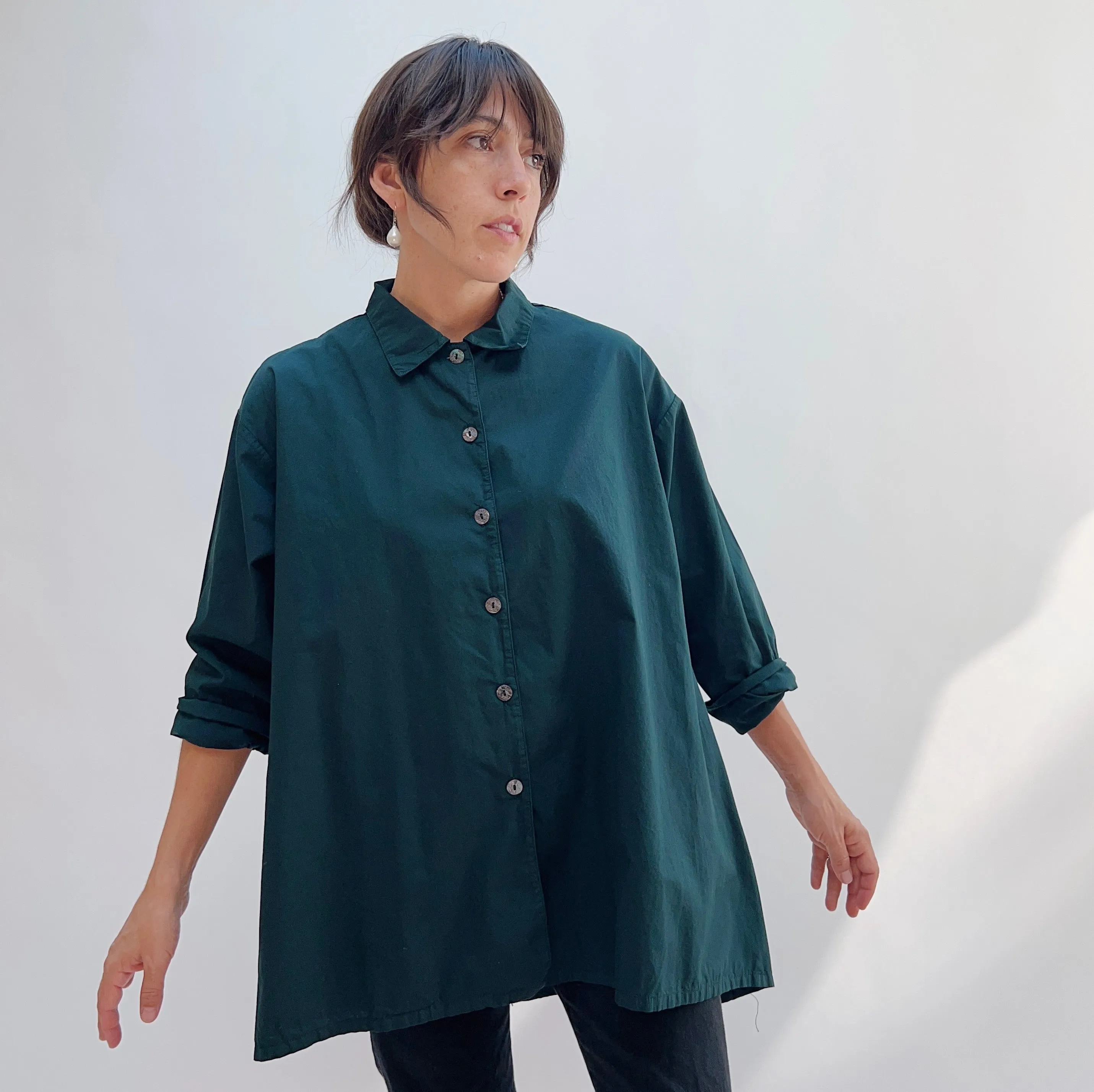 Bryn Walker | Mirren Button Down in Bosque