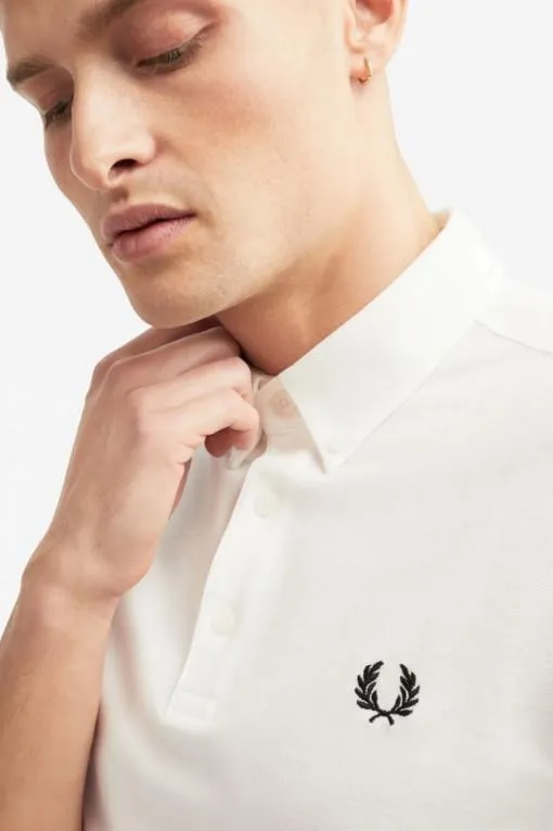 Button Down Polo (White)