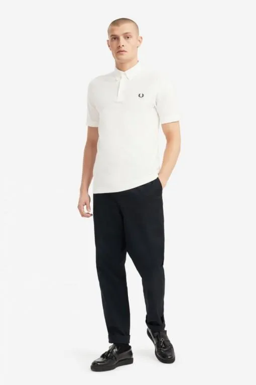 Button Down Polo (White)