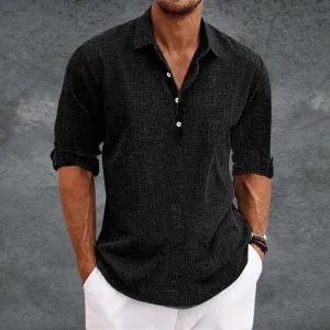 Henry  Textured Button-Up Shirt