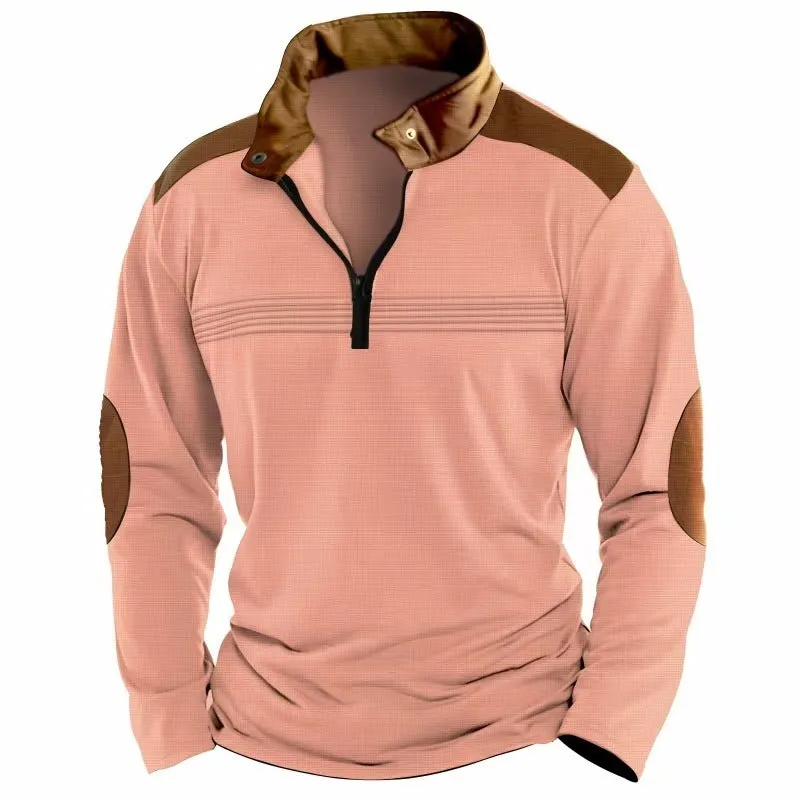Long-sleeve Zipper Polo