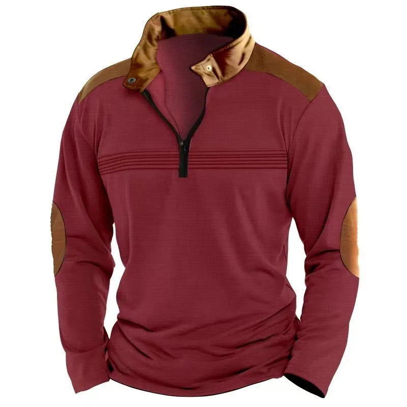 Long-sleeve Zipper Polo
