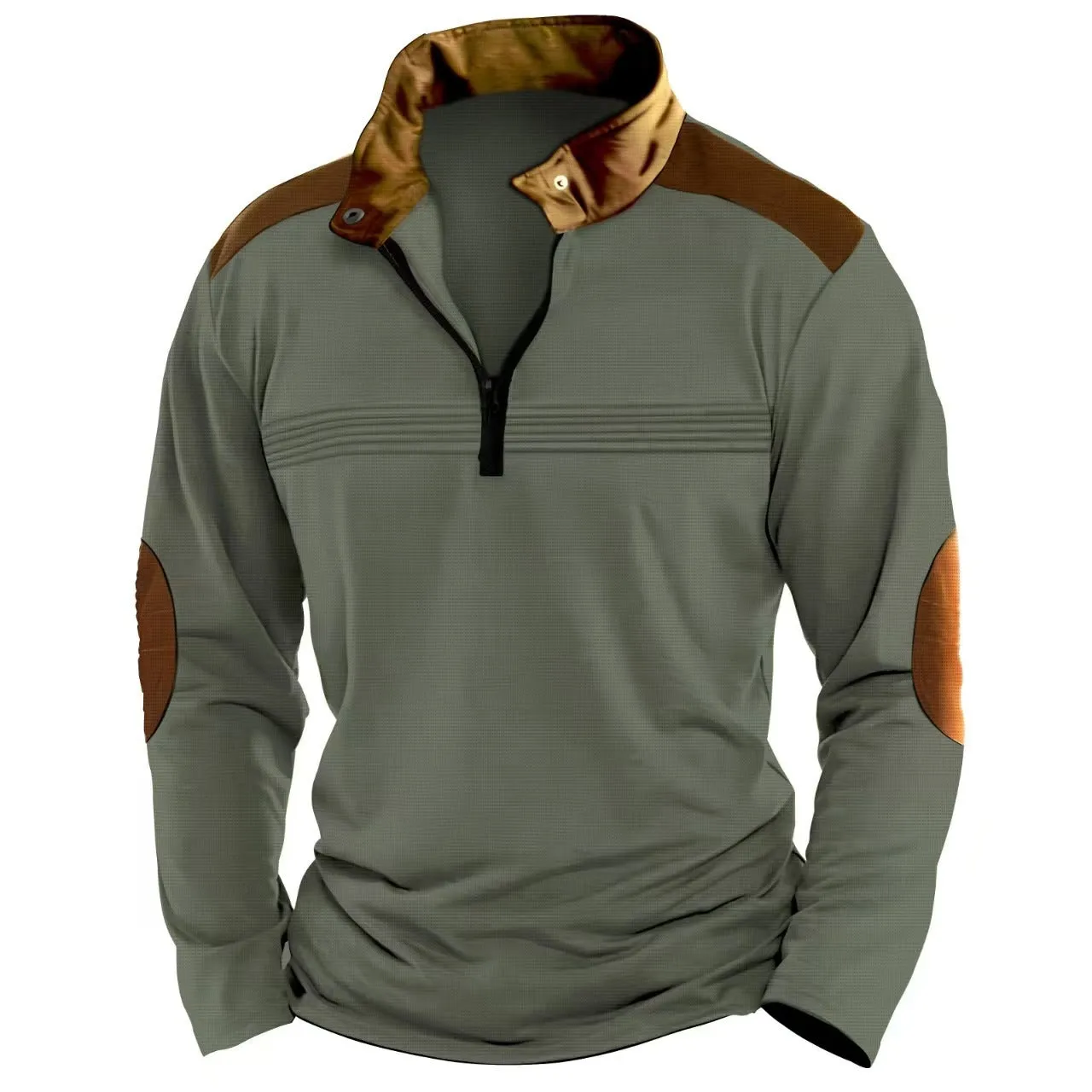 Long-sleeve Zipper Polo