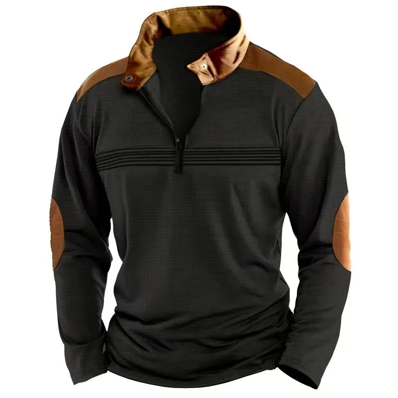 Long-sleeve Zipper Polo