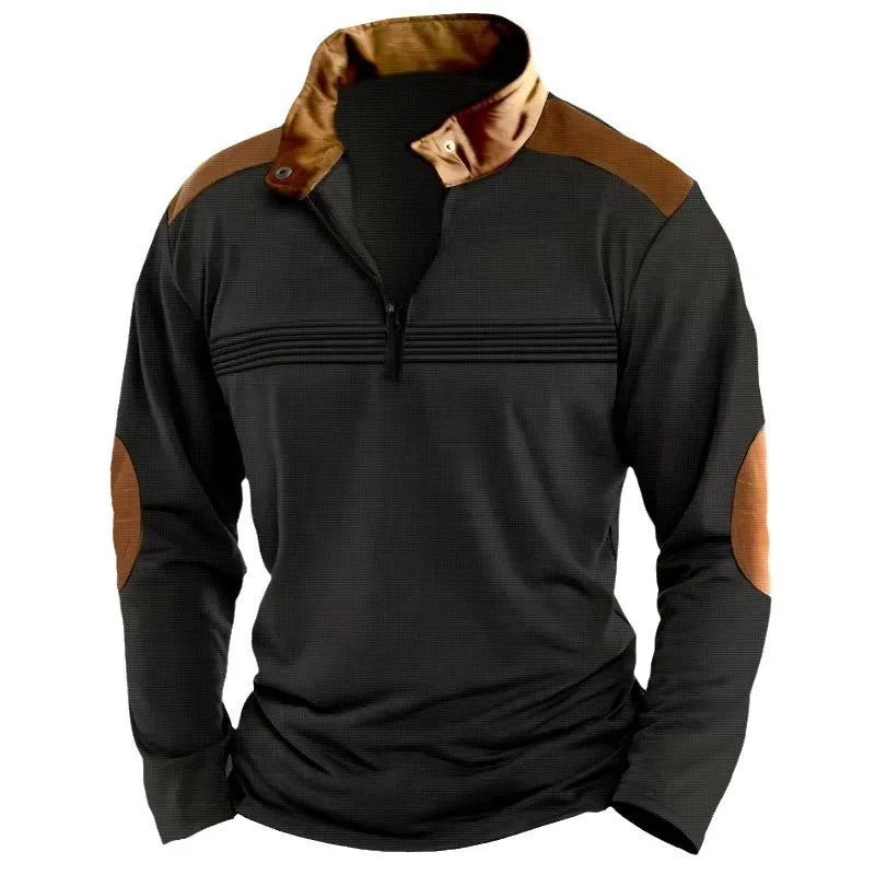 Long-sleeve Zipper Polo