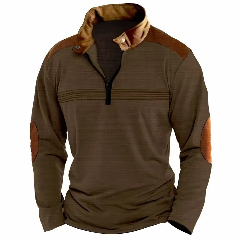 Long-sleeve Zipper Polo