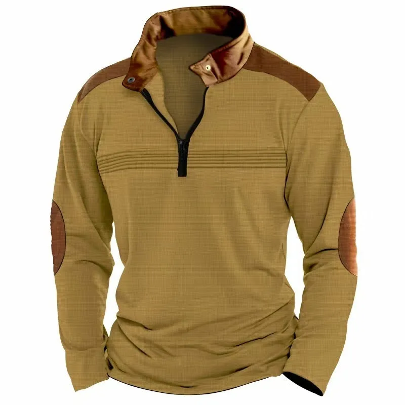 Long-sleeve Zipper Polo