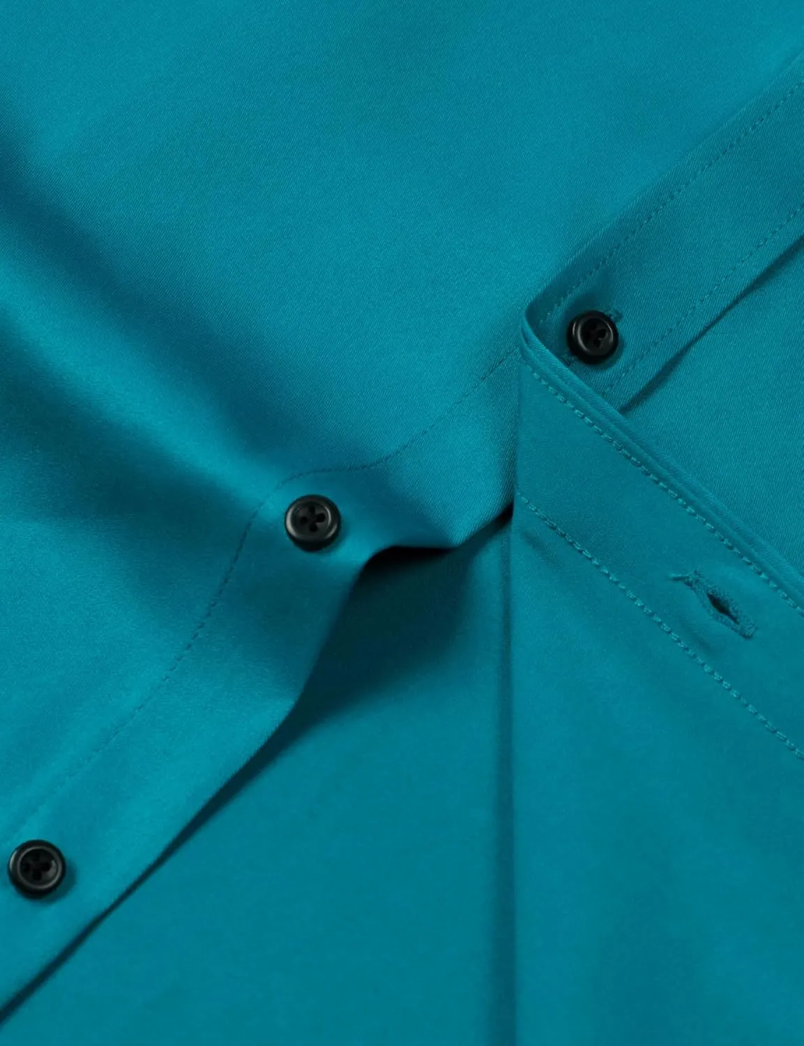 Men's Stretch Wrinkle Free Dress Shirts Formal Wedding Prom Long Sleeve Slim Fit Button Down Shirt