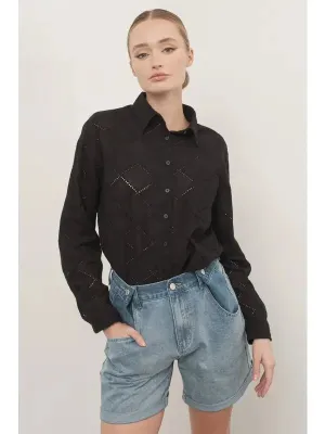 NB Cotton embroidery fabric shirt