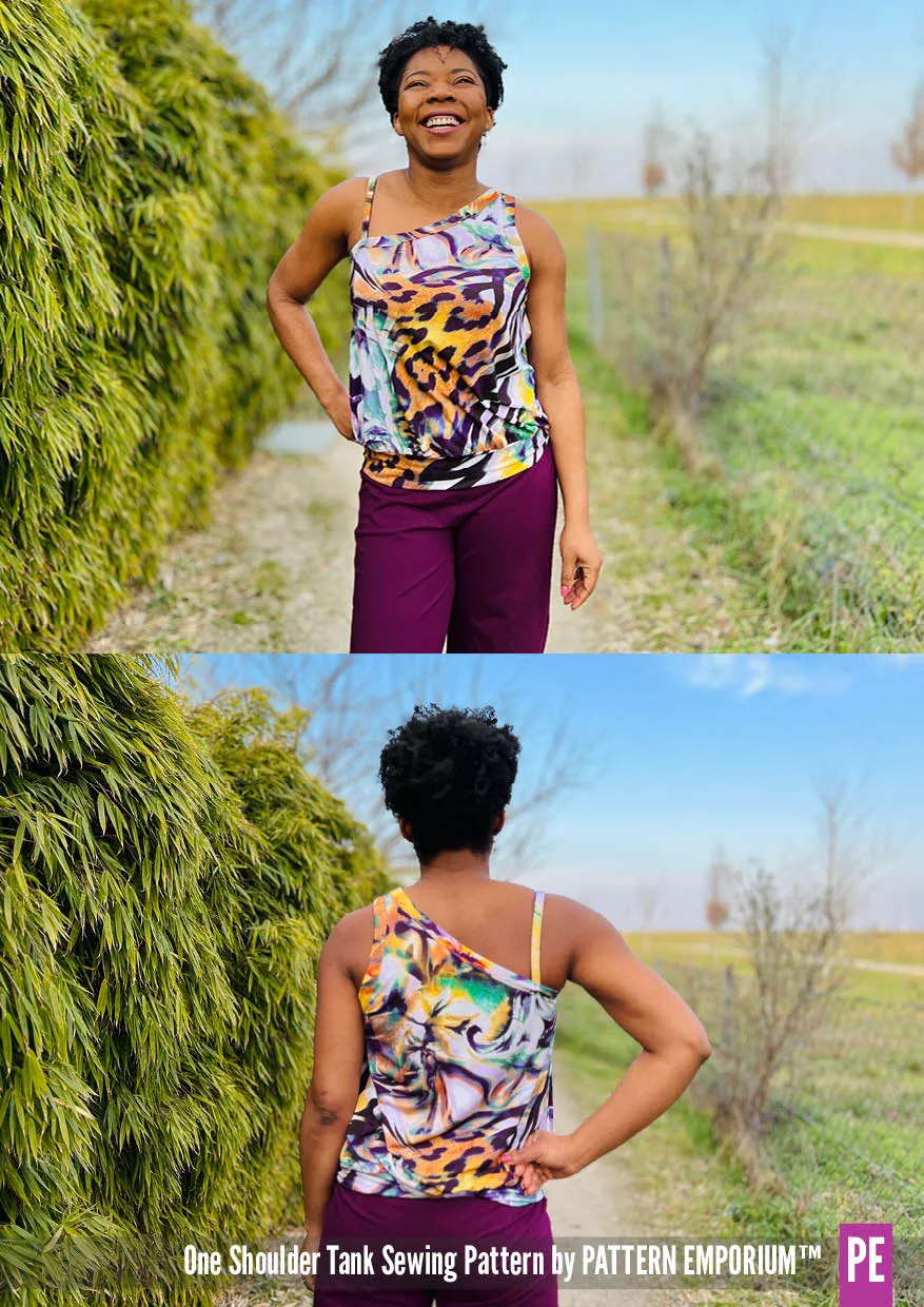 One Shoulder Tank | Stretch Sewing Pattern