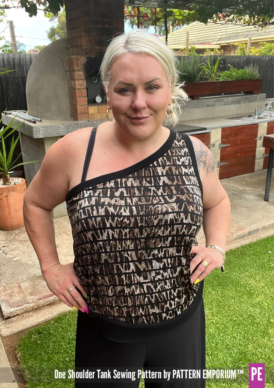 One Shoulder Tank | Stretch Sewing Pattern