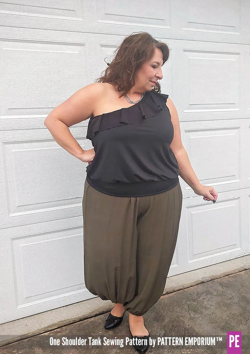 One Shoulder Tank | Stretch Sewing Pattern