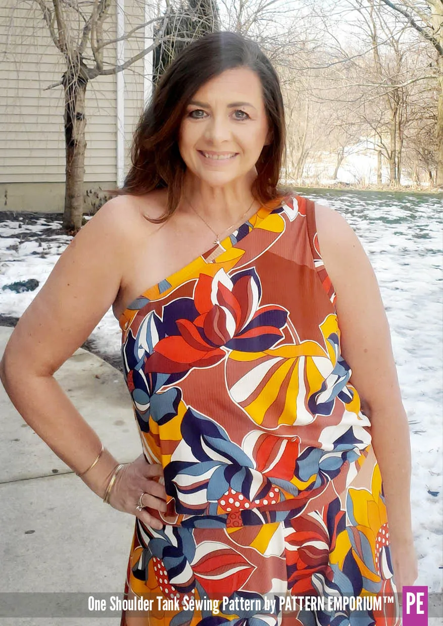 One Shoulder Tank | Stretch Sewing Pattern
