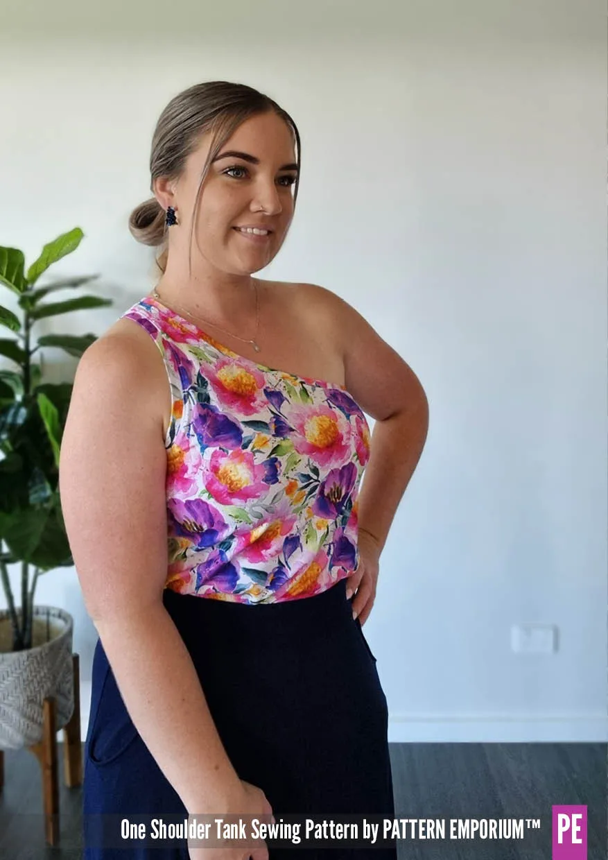 One Shoulder Tank | Stretch Sewing Pattern