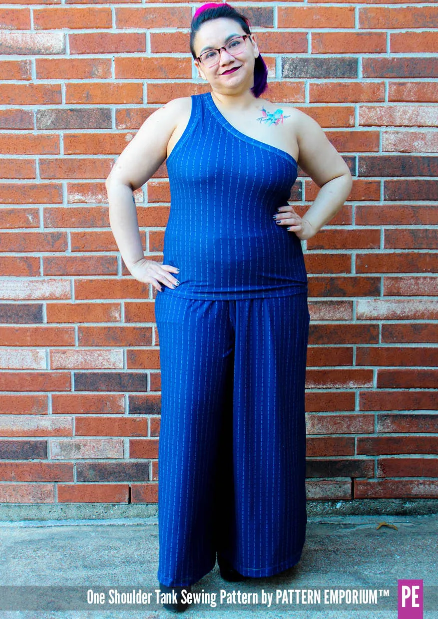 One Shoulder Tank | Stretch Sewing Pattern