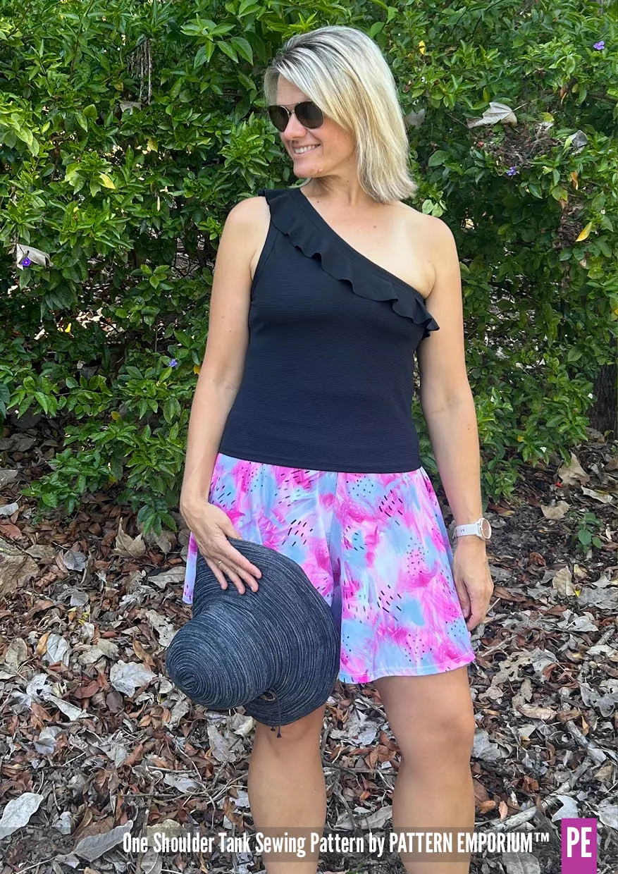 One Shoulder Tank | Stretch Sewing Pattern