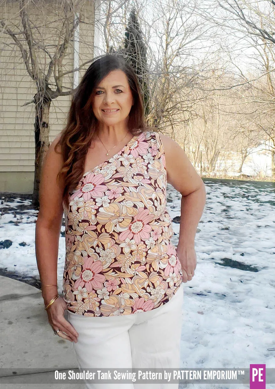 One Shoulder Tank | Stretch Sewing Pattern