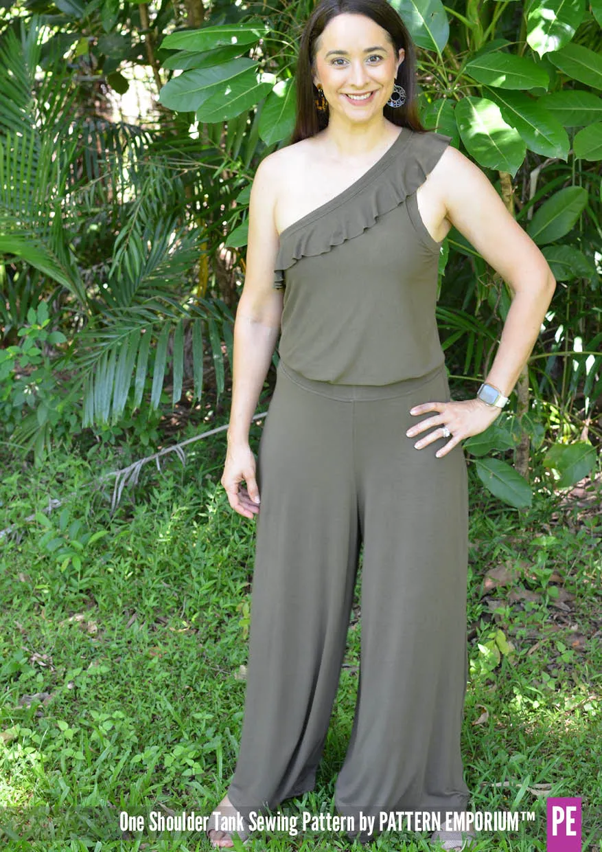 One Shoulder Tank | Stretch Sewing Pattern