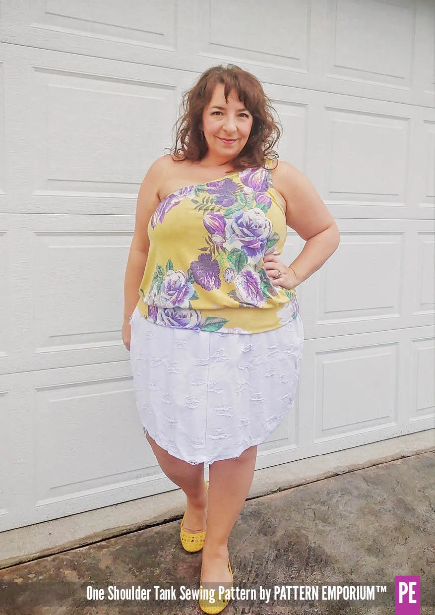 One Shoulder Tank | Stretch Sewing Pattern