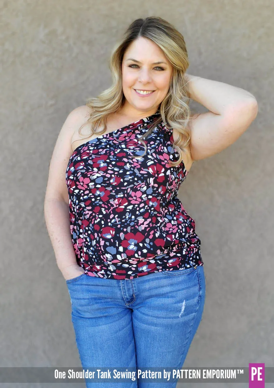 One Shoulder Tank | Stretch Sewing Pattern
