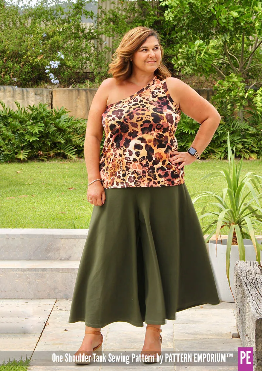 One Shoulder Tank | Stretch Sewing Pattern