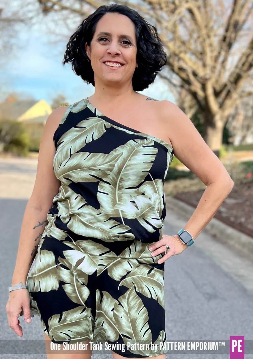 One Shoulder Tank | Stretch Sewing Pattern