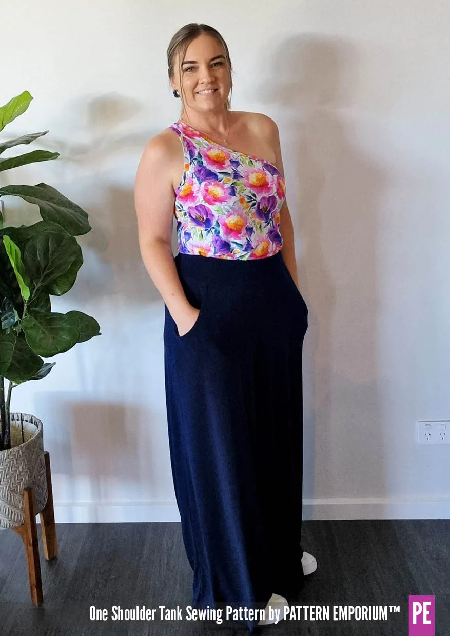 One Shoulder Tank | Stretch Sewing Pattern