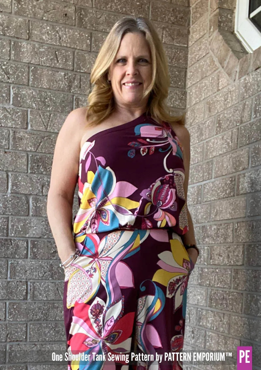 One Shoulder Tank | Stretch Sewing Pattern