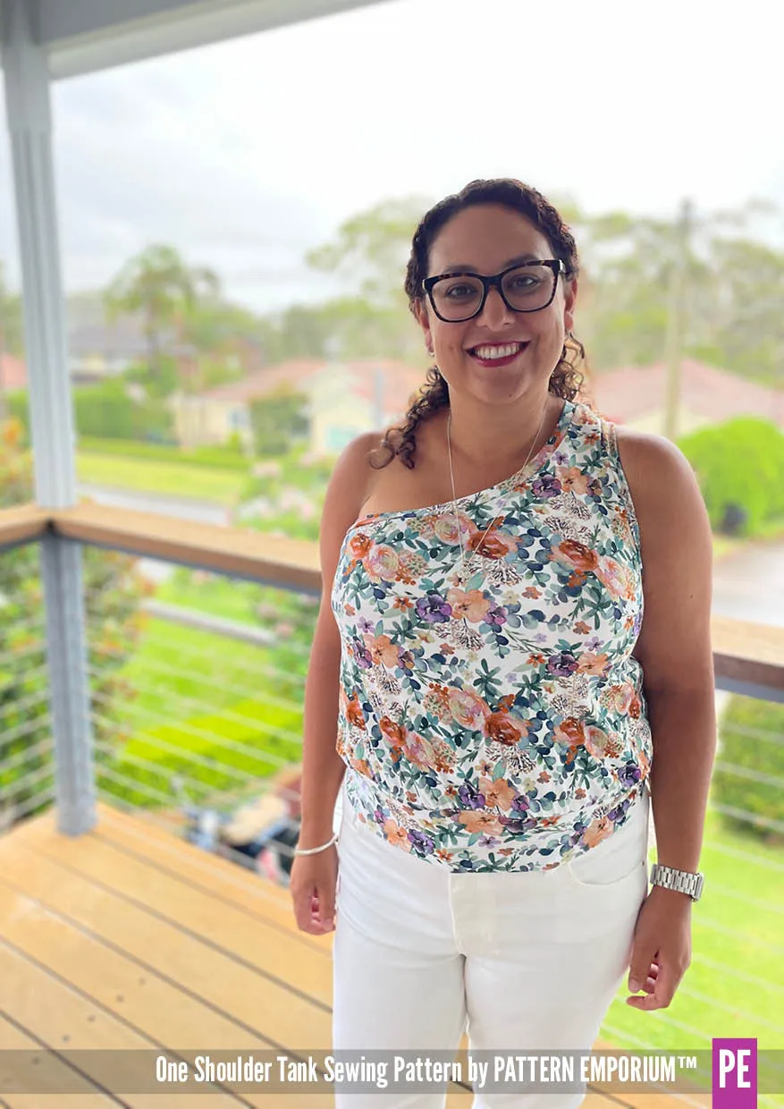 One Shoulder Tank | Stretch Sewing Pattern