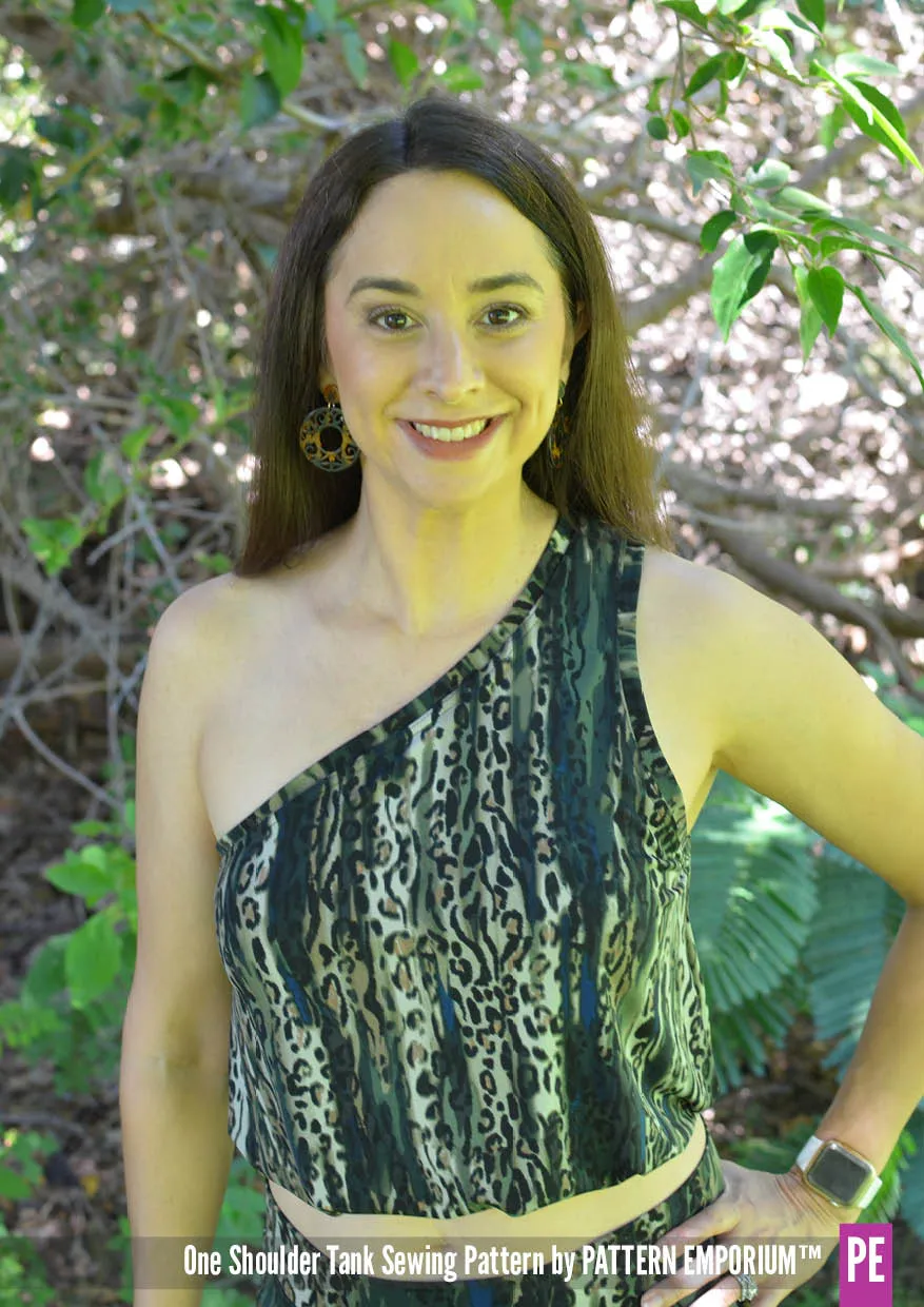 One Shoulder Tank | Stretch Sewing Pattern