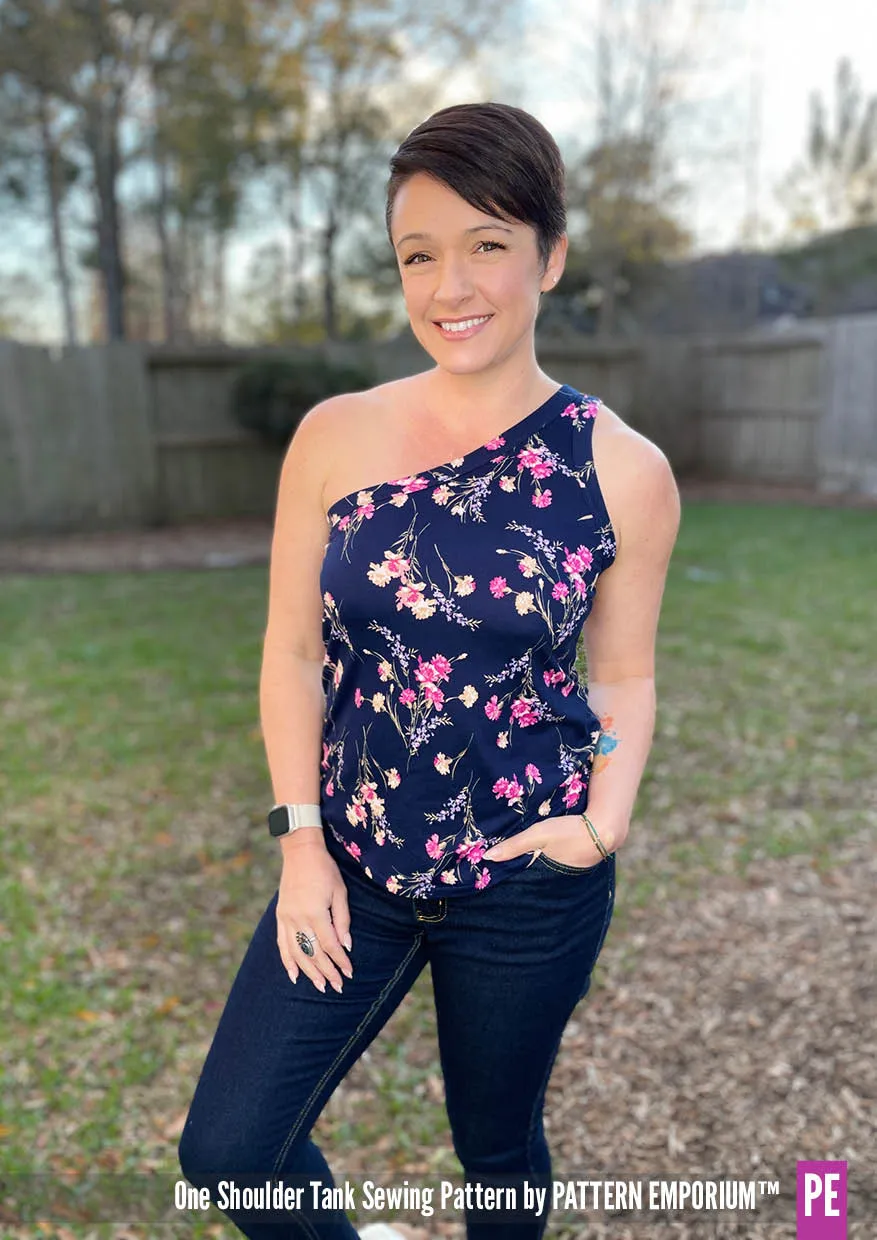 One Shoulder Tank | Stretch Sewing Pattern