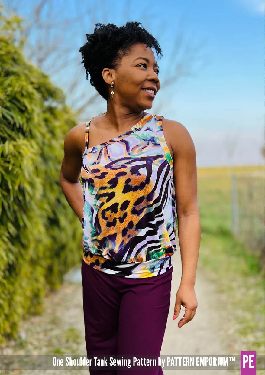 One Shoulder Tank | Stretch Sewing Pattern