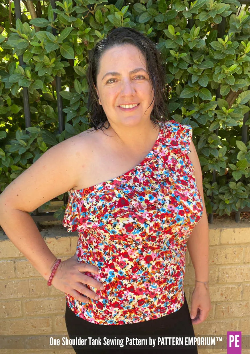 One Shoulder Tank | Stretch Sewing Pattern