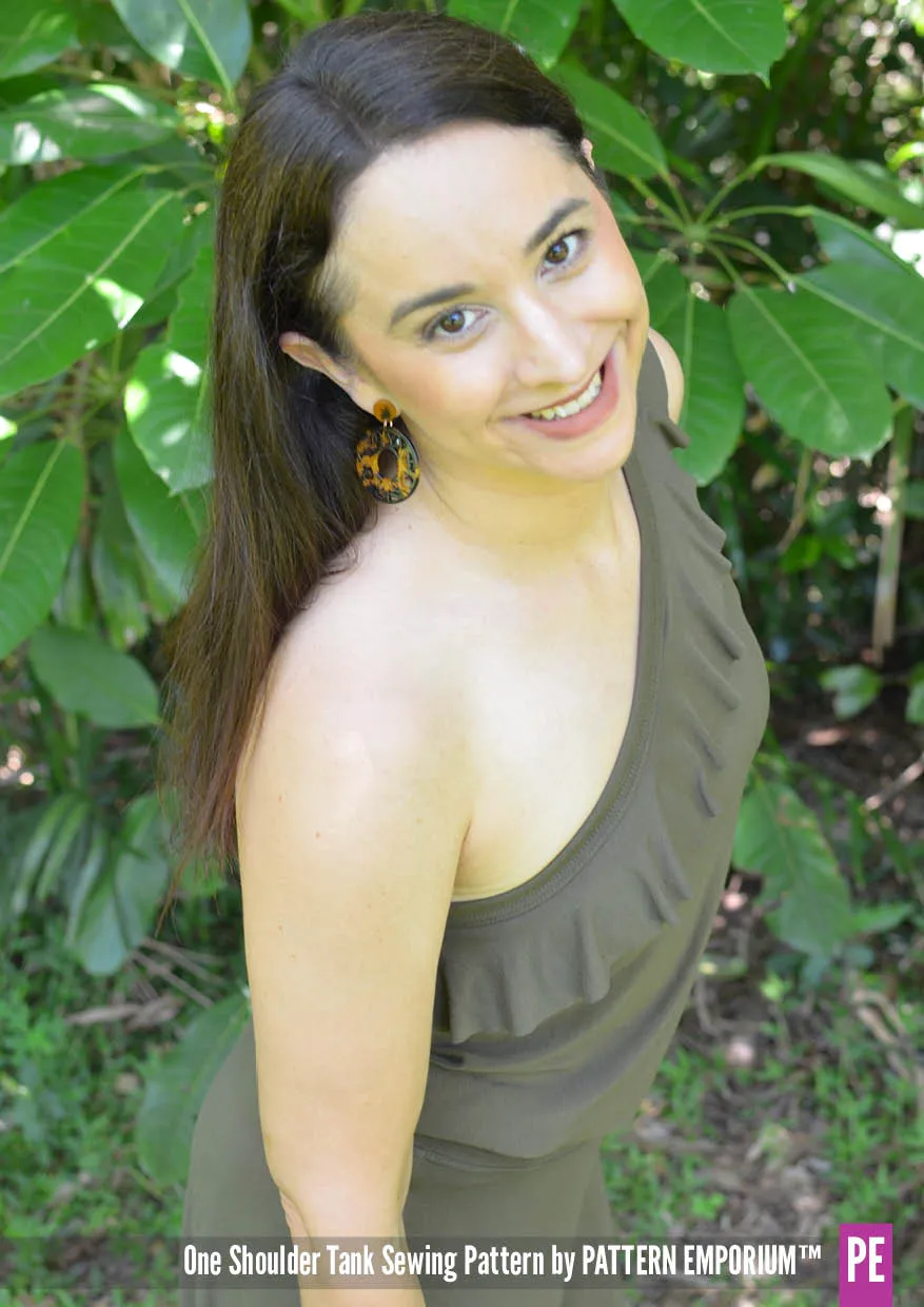One Shoulder Tank | Stretch Sewing Pattern