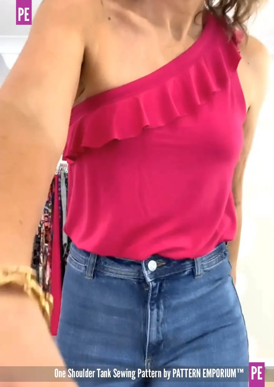 One Shoulder Tank | Stretch Sewing Pattern