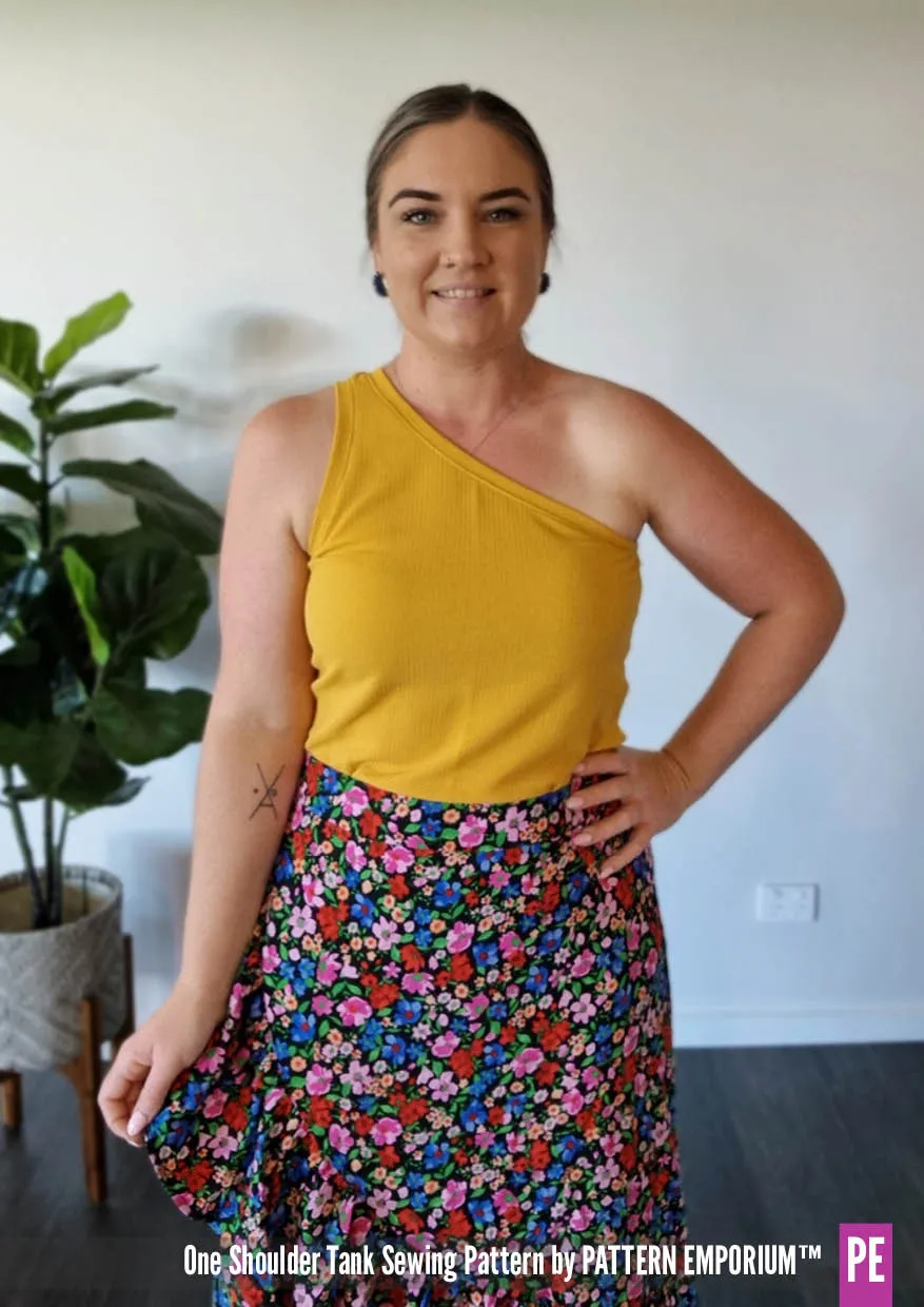 One Shoulder Tank | Stretch Sewing Pattern