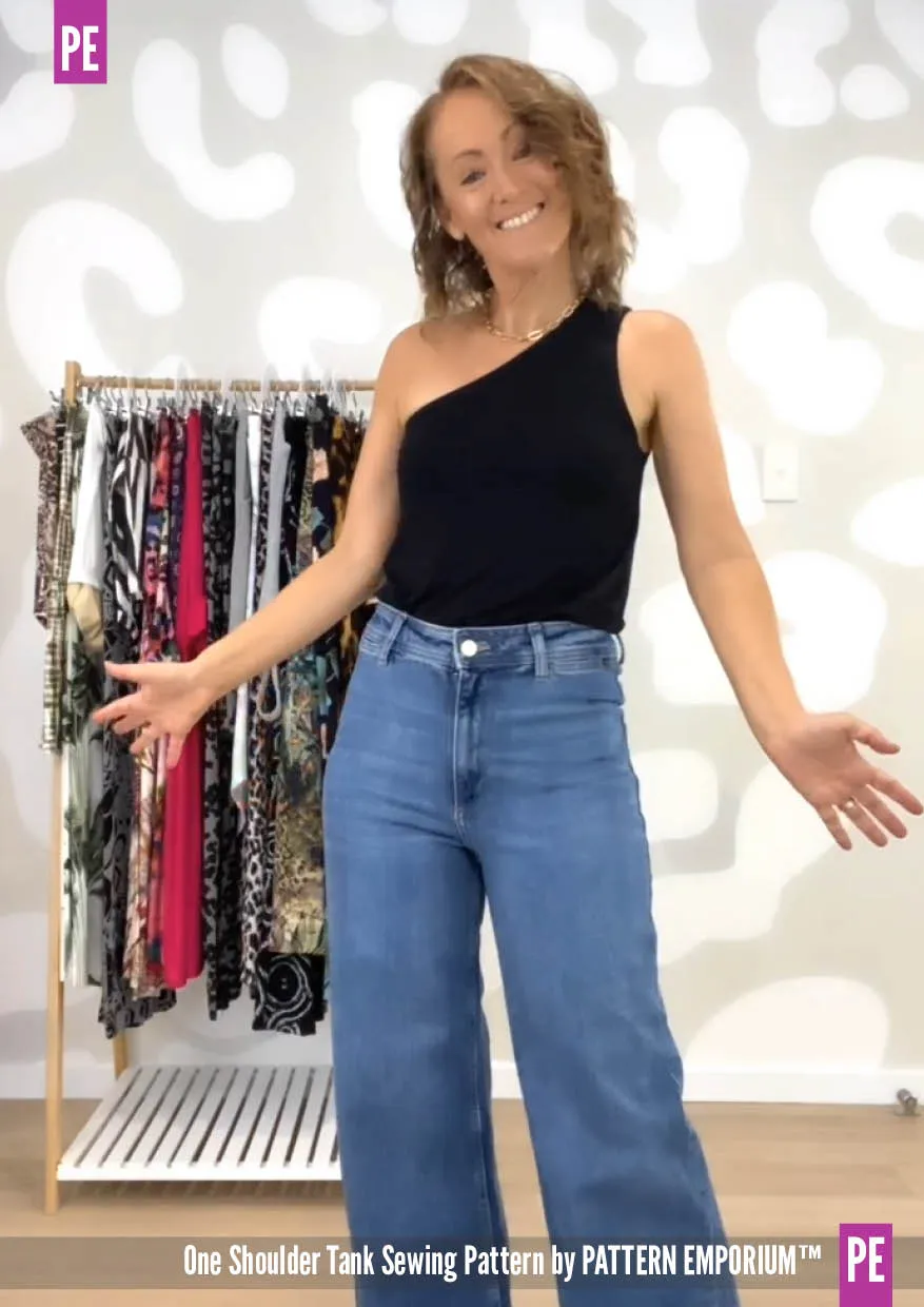 One Shoulder Tank | Stretch Sewing Pattern