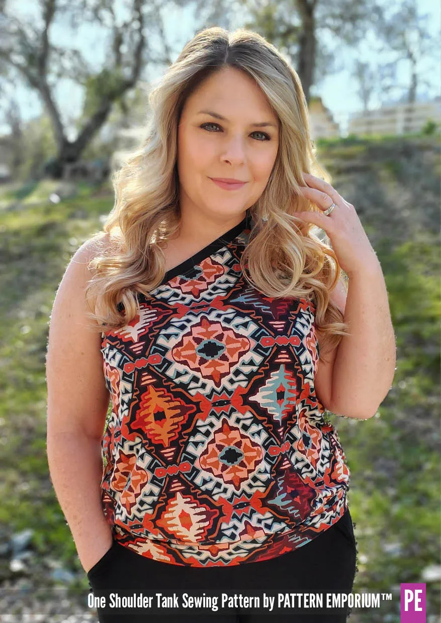 One Shoulder Tank | Stretch Sewing Pattern