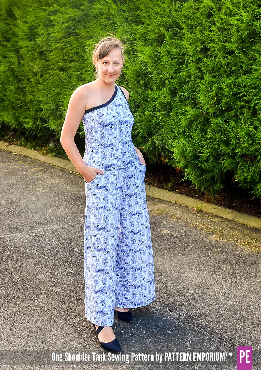 One Shoulder Tank | Stretch Sewing Pattern