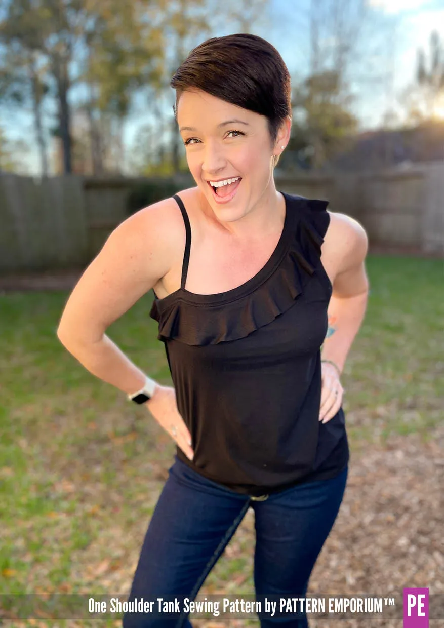 One Shoulder Tank | Stretch Sewing Pattern