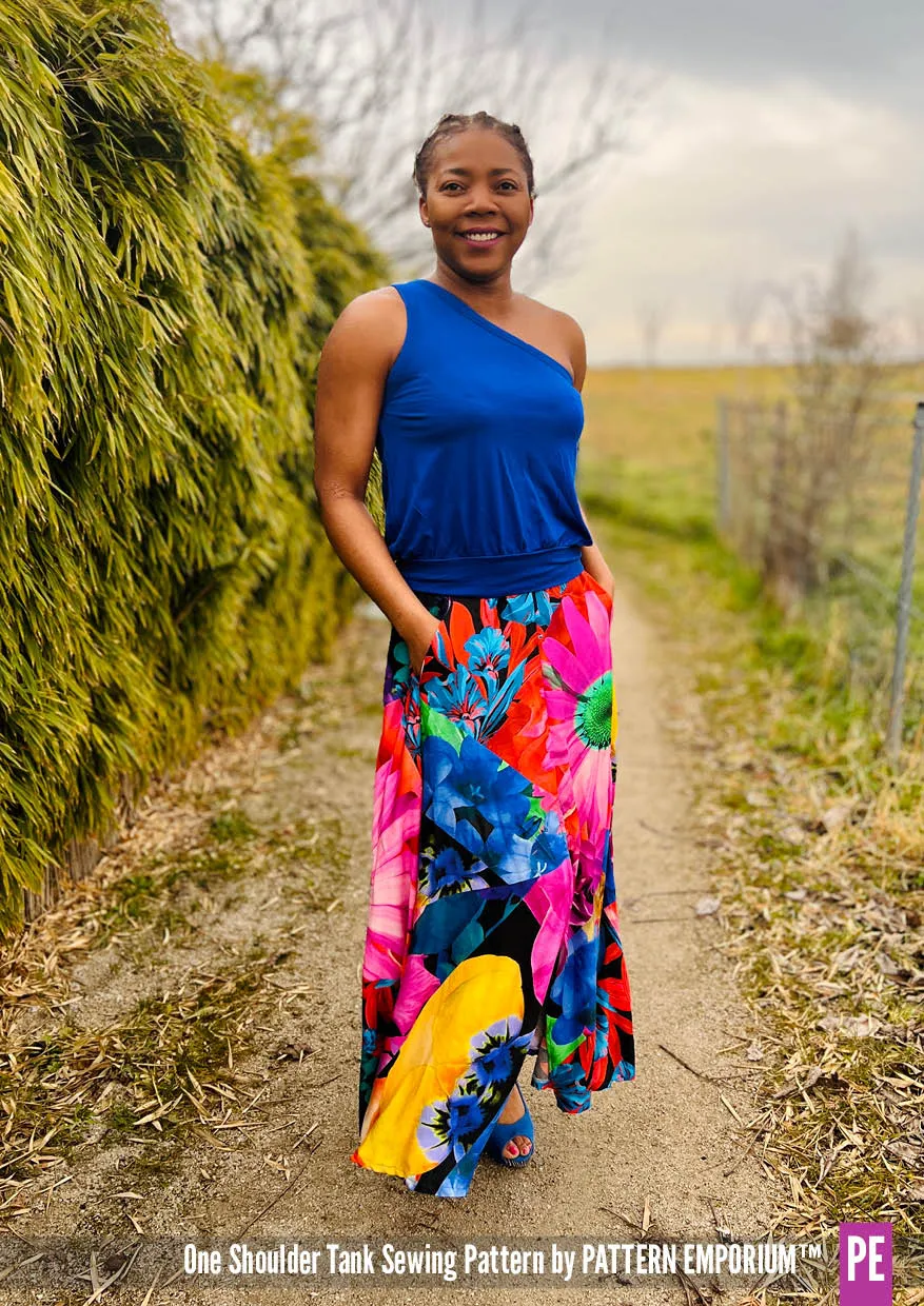 One Shoulder Tank | Stretch Sewing Pattern
