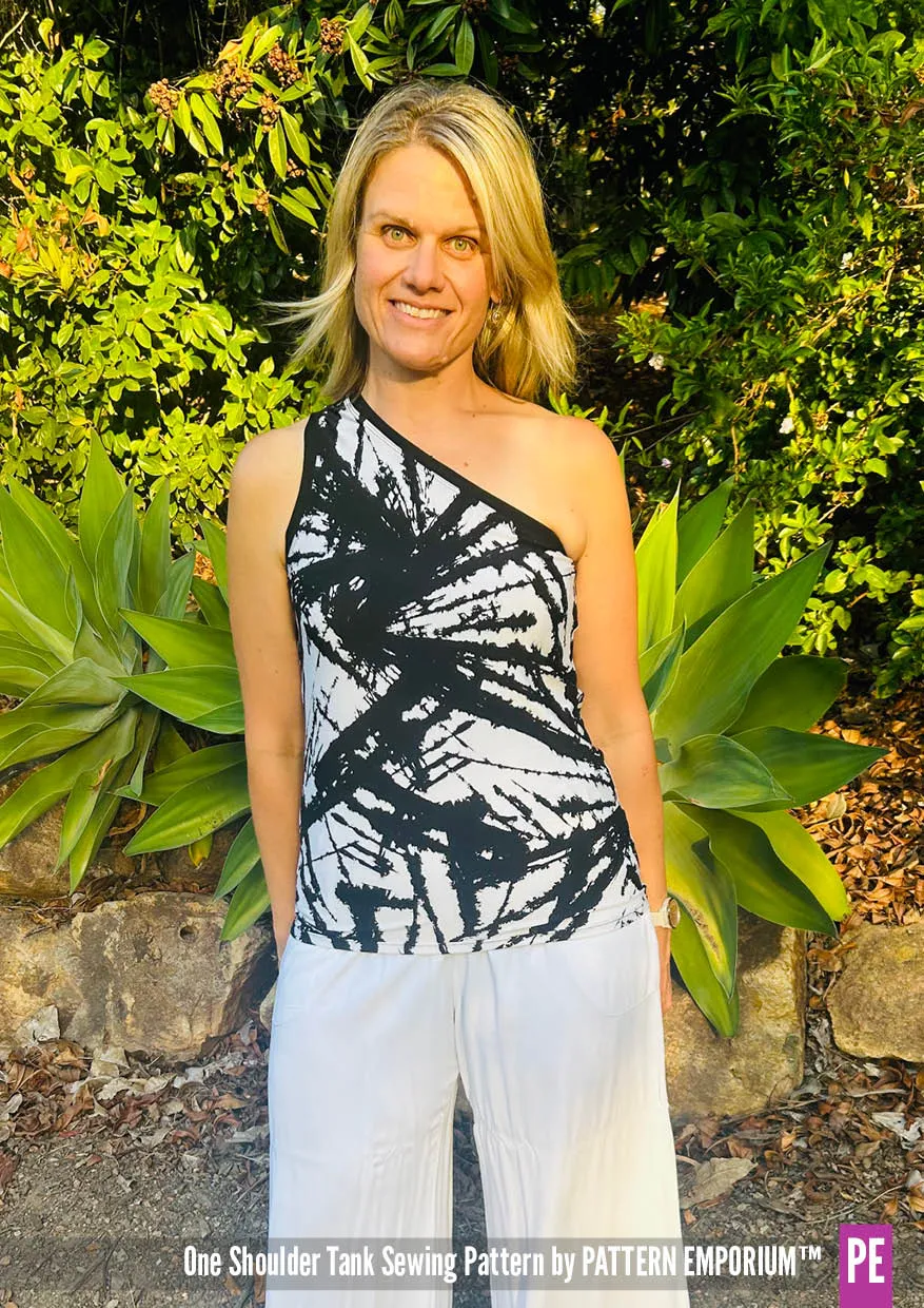 One Shoulder Tank | Stretch Sewing Pattern