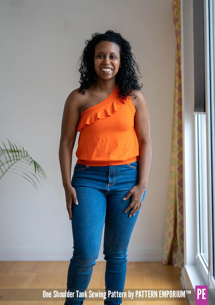 One Shoulder Tank | Stretch Sewing Pattern