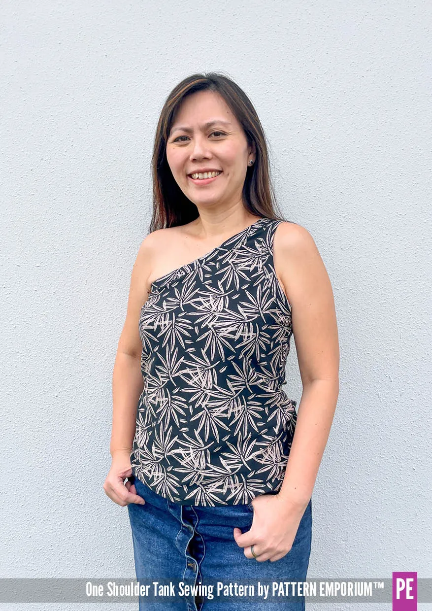 One Shoulder Tank | Stretch Sewing Pattern