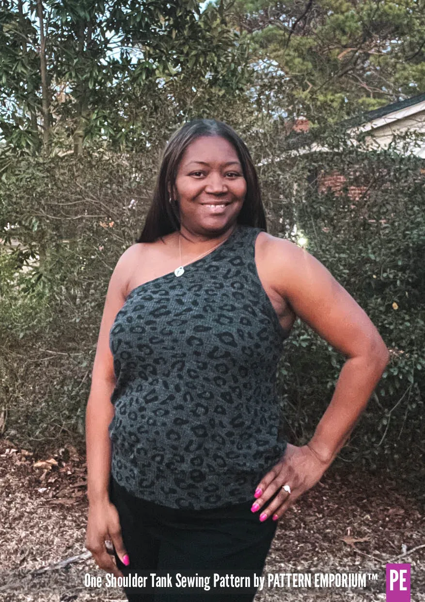 One Shoulder Tank | Stretch Sewing Pattern