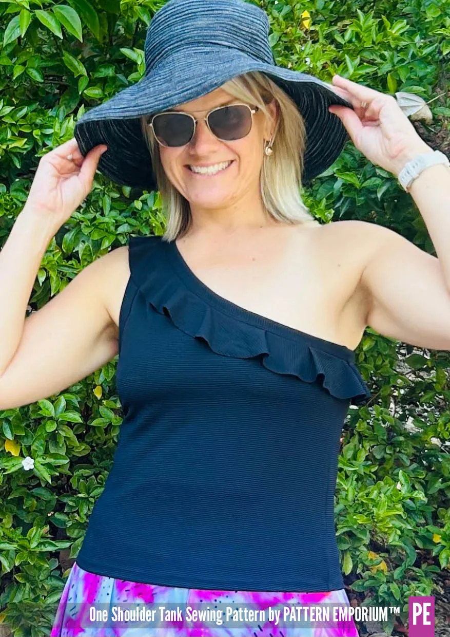 One Shoulder Tank | Stretch Sewing Pattern