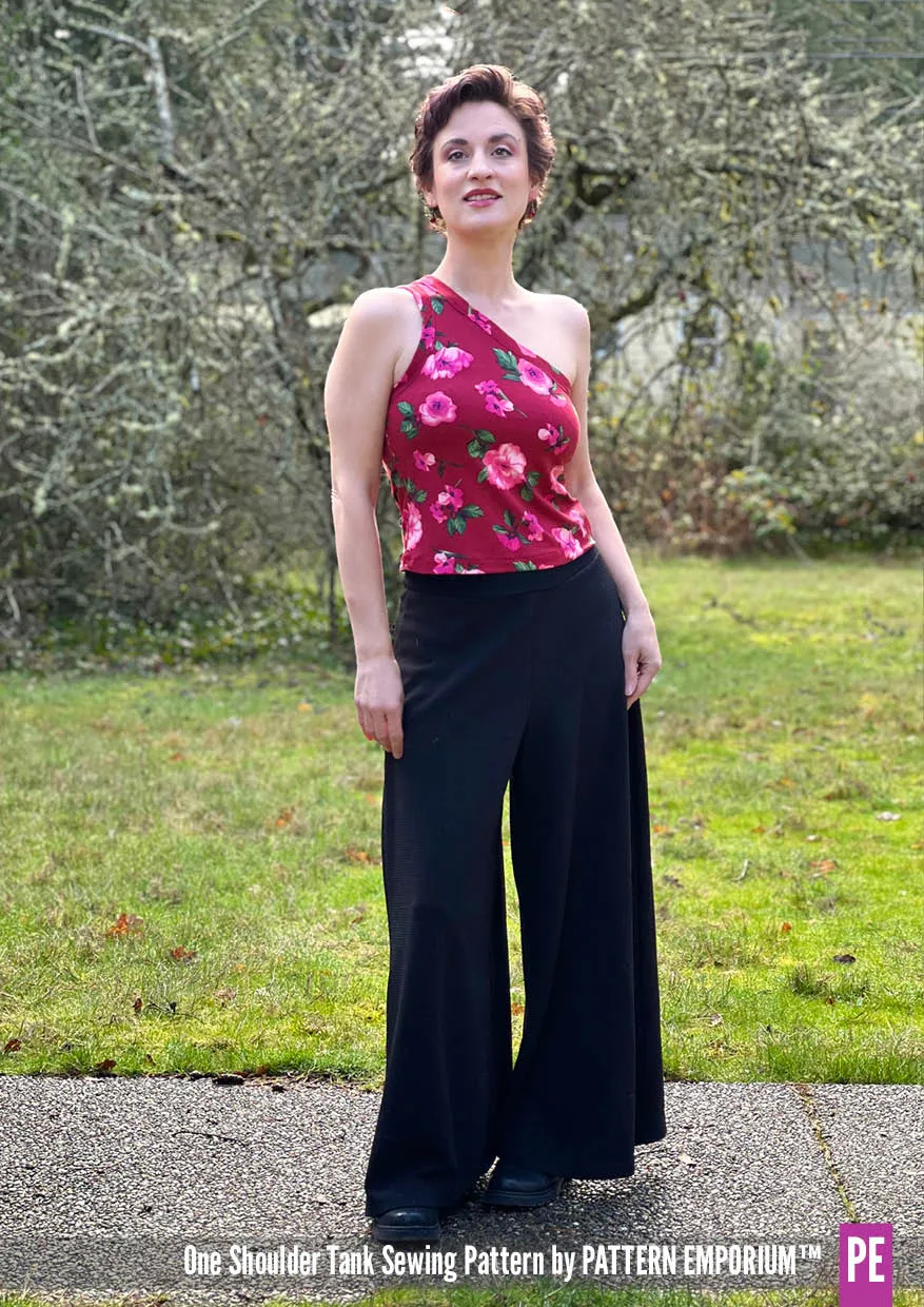 One Shoulder Tank | Stretch Sewing Pattern
