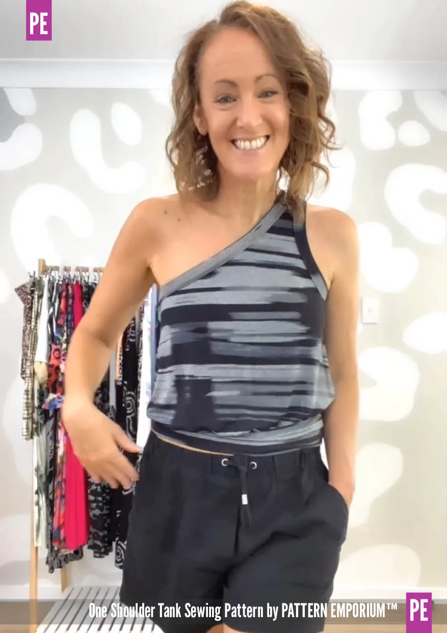 One Shoulder Tank | Stretch Sewing Pattern